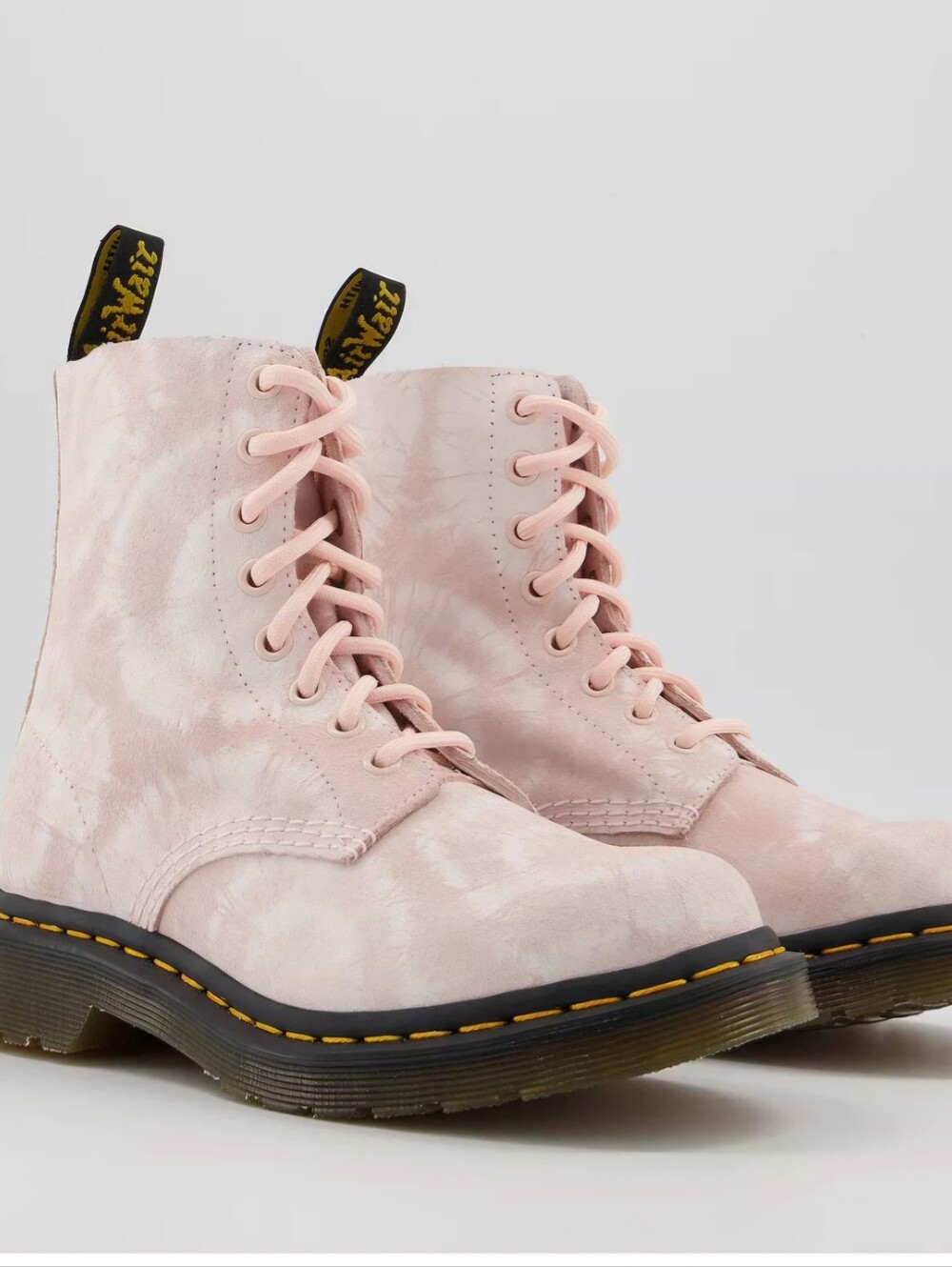 Dr. Martens Light Pink Tie Dye Combat Boots. Womens Size 8. EXCELLENT CONDITION! - Picture 2 of 14